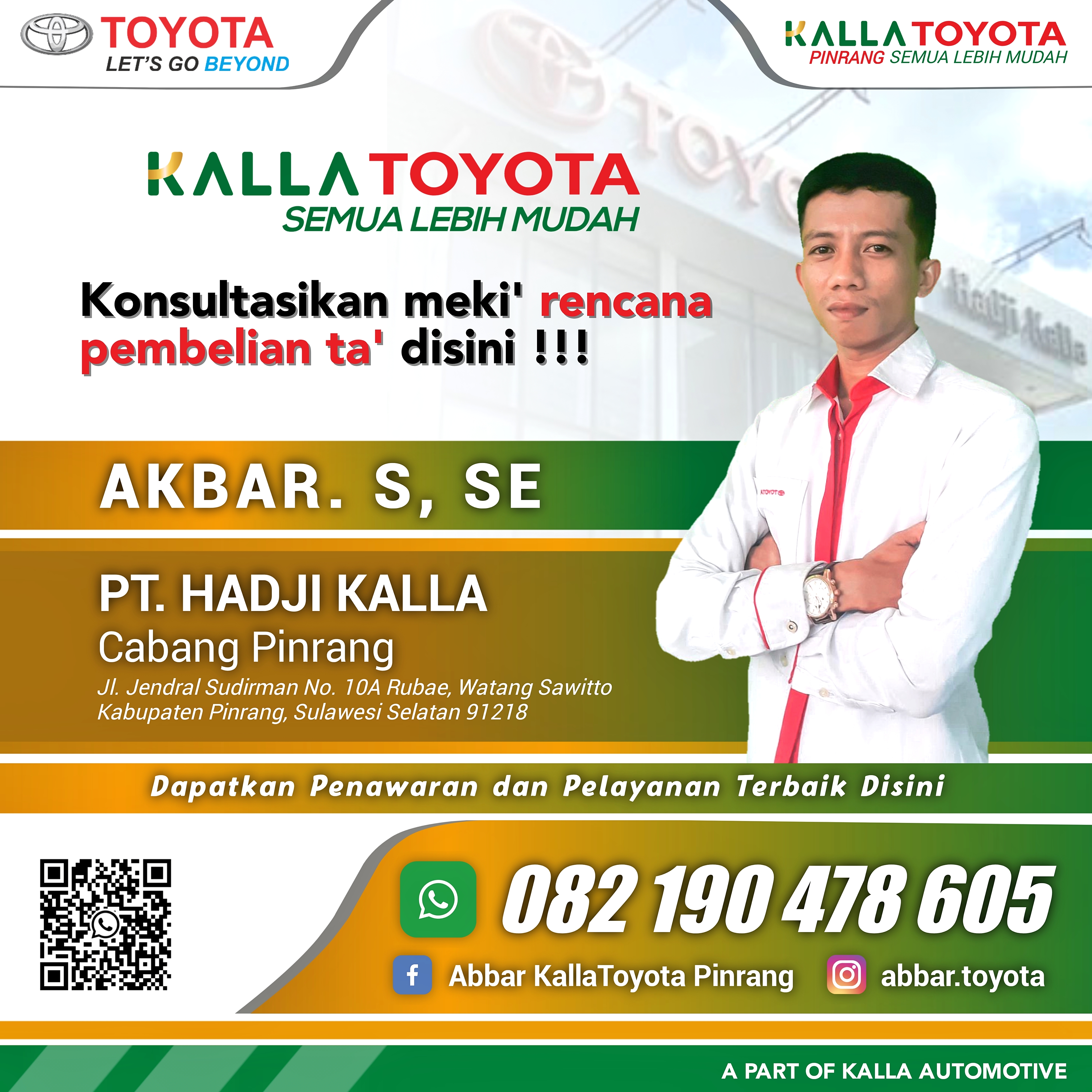 Dealer Resmi PT. Hadji Kalla Penjualan Mobil Toyota Sulawesi